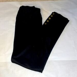 Antthony Original black skinny pants w/ button accents Small